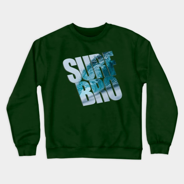 SURF BRO Crewneck Sweatshirt by afternoontees